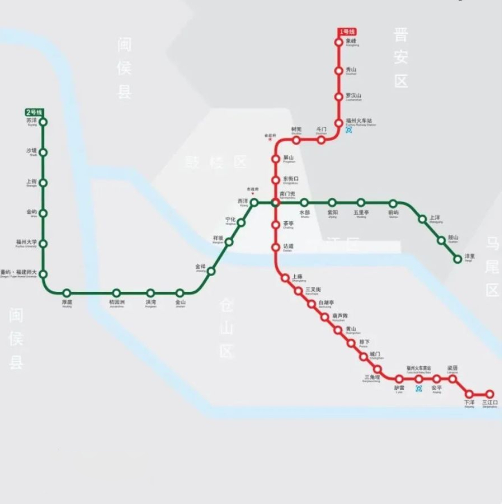 福州地鐵線路圖