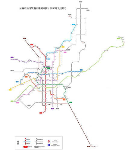 長春軌道交通總體規劃中確定城市交通發展戰略目標